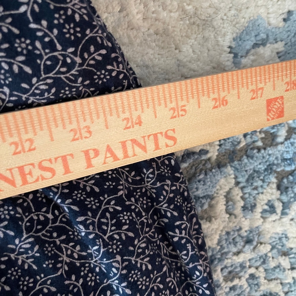 Anthropologie Meadows Amaryllis Floral Dress Navy Cotton Prairie Cottagecore 10 - Picture 12 of 14